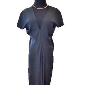 Jil Sander VIntage 1991 Asymetrical Little Black Dress-NWT sz 36
